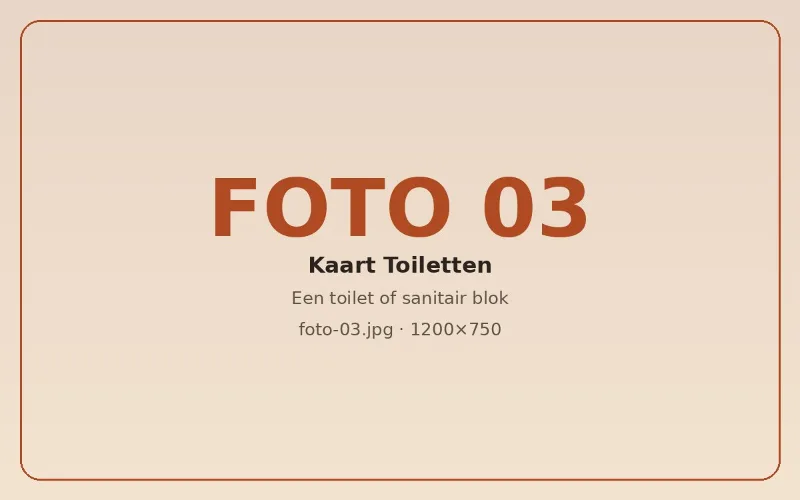 Sanitaire voorzieningen